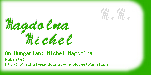 magdolna michel business card